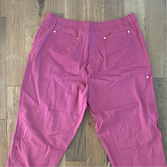 Denim & Co Purple Cotton/Spandex Pants Size 1X - Picture 7 of 10